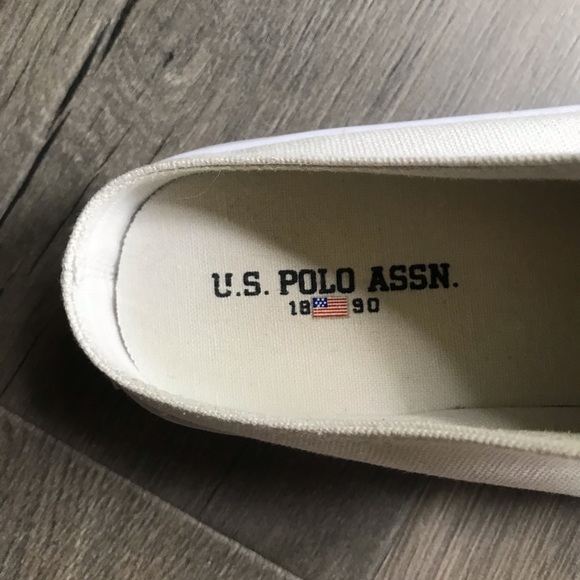U.S. Polo Assn. White Open Back Shoes - Picture 6 of 7